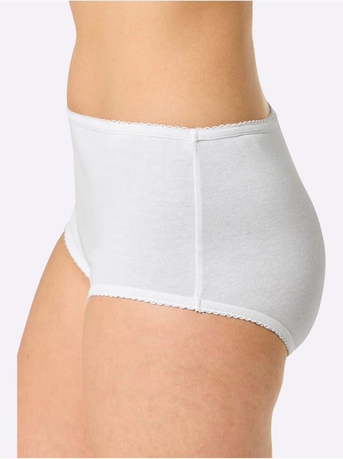 Lot de 3  - Culotte Taille Haute Côtes Fines - Taille Standard - Witt - Kiabi