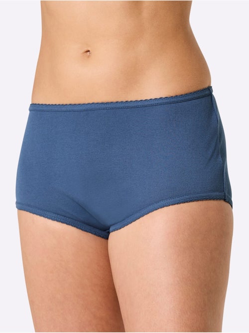 Lot de 3  - Culotte Taille Haute Côtes Fines - Taille Standard - Witt - Kiabi