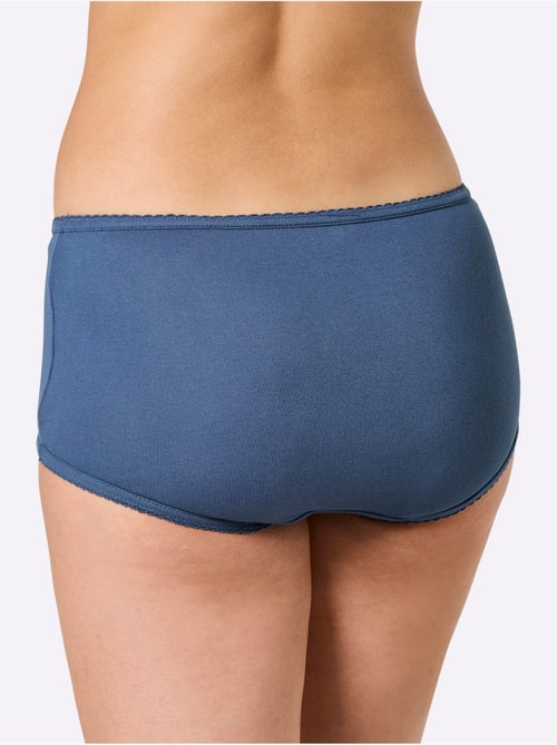 Lot de 3  - Culotte Taille Haute Côtes Fines - Taille Standard - Witt - Kiabi