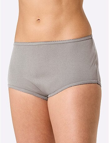 Lot de 3 - culotte taille haute côtes fines - taille standard - witt