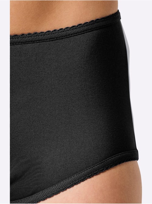 Lot de 3  - Culotte Taille Haute Côtes Fines - Taille Standard - Witt - Kiabi
