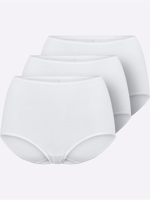 Lot de 3  - Culotte Taille Haute Jersey Fin - Taille Standard - Witt - Kiabi