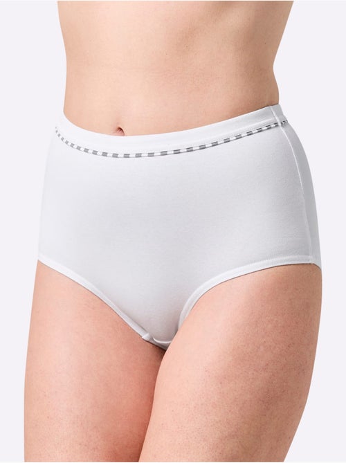 Lot de 3 - Culotte Taille Haute Jersey Fin - Taille Standard - Witt - Kiabi Lot de 3 - Culotte Taille Haute Jersey Fin - Taille Standard - Witt - Kiabi