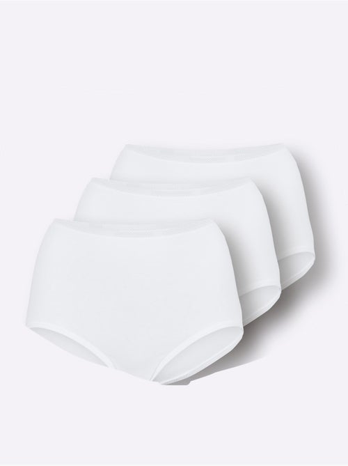 Lot de 3 - Culotte Taille Haute Jersey Fin - Taille Standard - Witt - Kiabi Lot de 3 - Culotte Taille Haute Jersey Fin - Taille Standard - Witt - Kiabi
