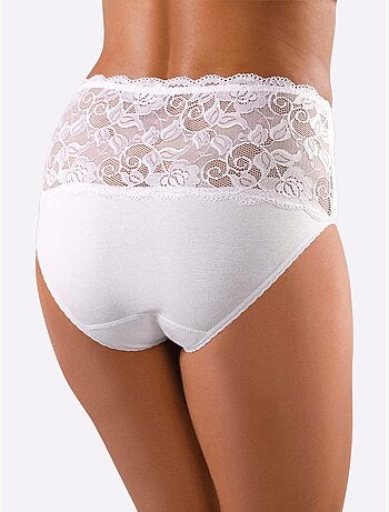 Lot de 3 - Culotte Taille Haute Jersey Fin - Taille Standard - Witt