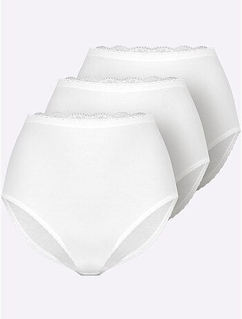 Lot de 3 - Culotte Taille Haute Jersey Fin - Taille Standard - Witt