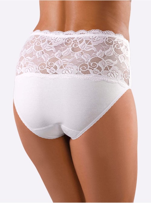 Lot de 3  - Culotte Taille Haute Jersey Fin - Taille Standard - Witt - Kiabi