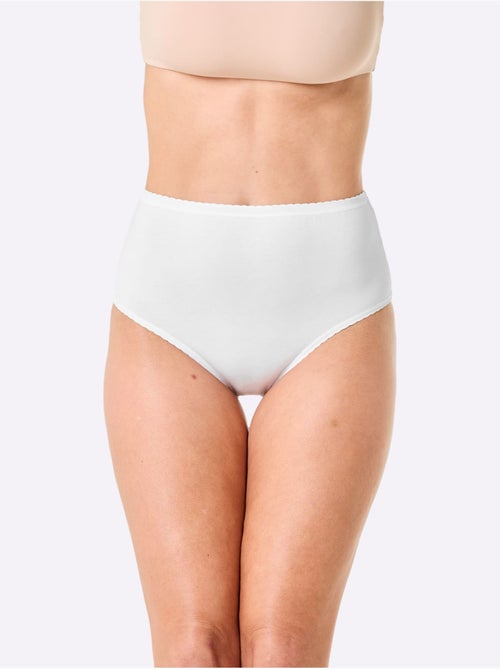 Lot de 3  - Culotte Taille Haute Jersey Fin - Taille Standard - Witt - Kiabi