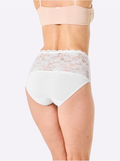 Lot de 3  - Culotte Taille Haute Jersey Fin - Taille Standard - Witt - Kiabi