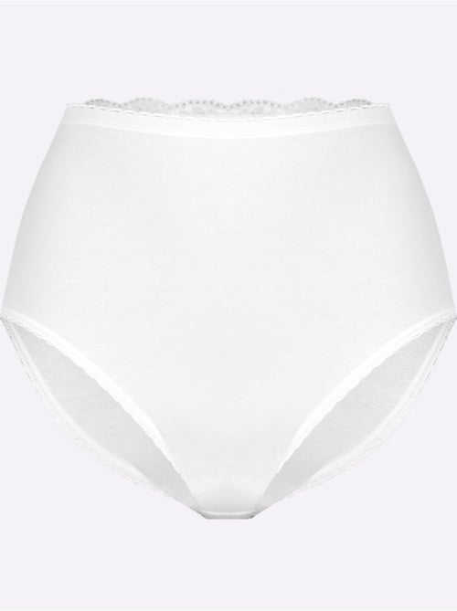 Lot de 3  - Culotte Taille Haute Jersey Fin - Taille Standard - Witt - Kiabi