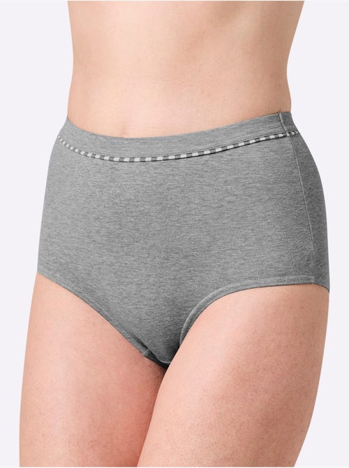 Lot de 3  - Culotte Taille Haute Jersey Fin - Taille Standard - Witt - Kiabi