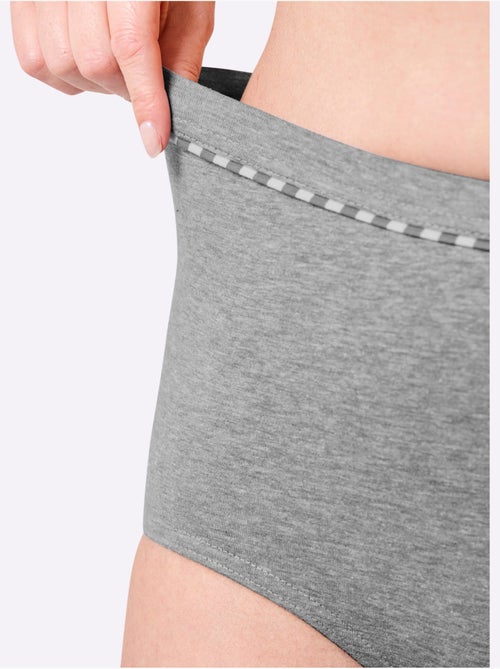 Lot de 3  - Culotte Taille Haute Jersey Fin - Taille Standard - Witt - Kiabi