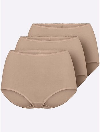Lot de 3 - Culotte Taille Haute Jersey Fin - Taille Standard - Witt