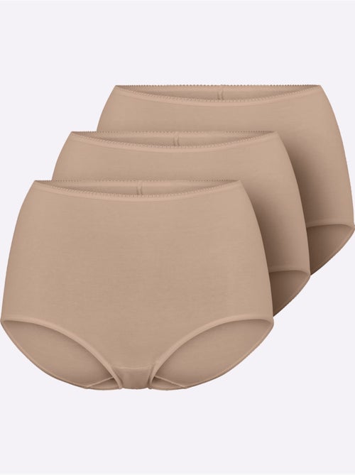 Lot de 3  - Culotte Taille Haute Jersey Fin - Taille Standard - Witt - Kiabi