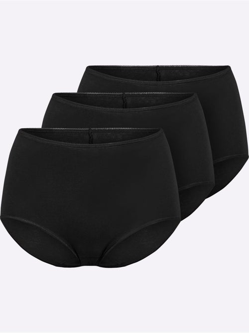 Lot de 3  - Culotte Taille Haute Jersey Fin - Taille Standard - Witt - Kiabi