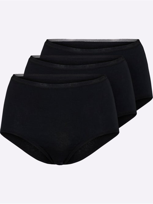 Lot de 3  - Culotte Taille Haute Jersey Fin - Taille Standard - Witt - Kiabi