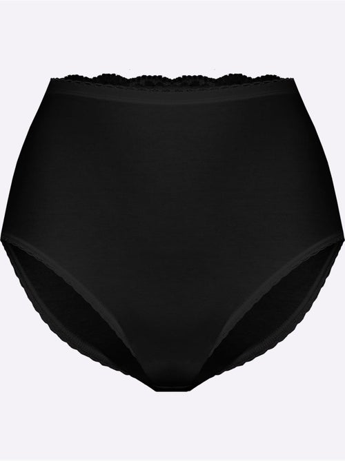 Lot de 3  - Culotte Taille Haute Jersey Fin - Taille Standard - Witt - Kiabi