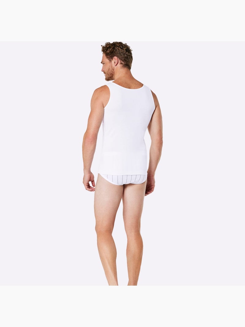 Lot de 3  - débardeur côtes fines - taille standard - witt Blanc - Kiabi