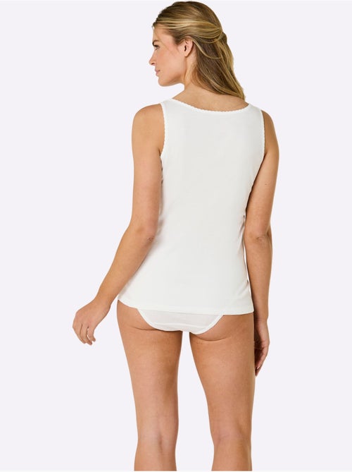 Lot de 3  - Débardeur Côtes Fines - Taille Standard - Witt - Kiabi