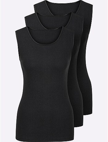 Lot de 3 - Débardeur Côtes Fines - Taille Standard - Witt