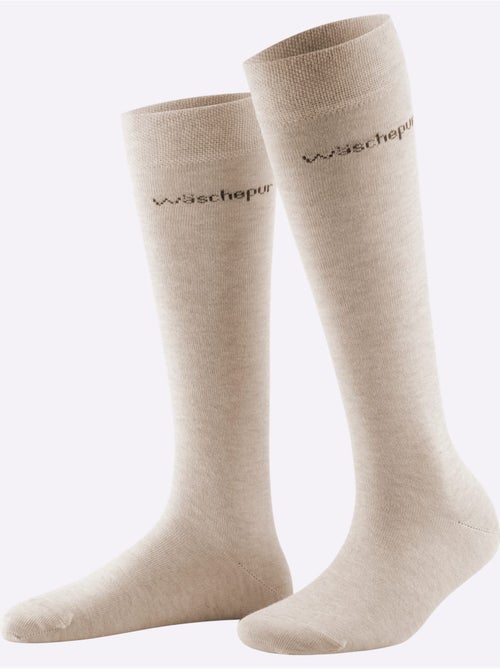 Lot de 3  - mi-chaussettes qualité coton - taille standard - witt - Kiabi