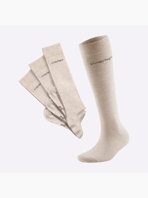 Lot de 3  - mi-chaussettes qualité coton - taille standard - witt - Kiabi