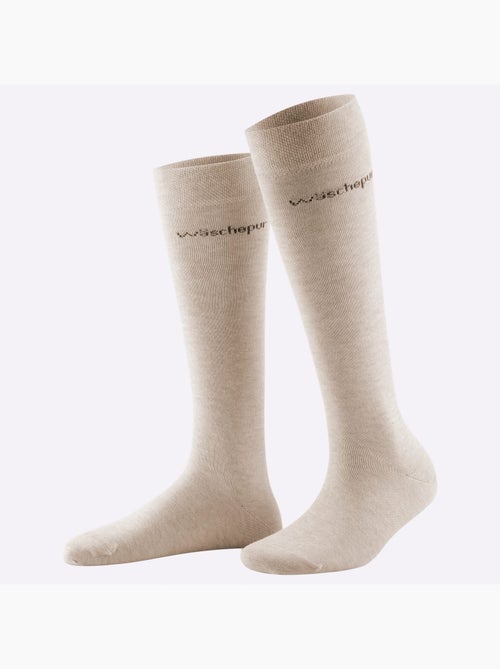 Lot de 3  - mi-chaussettes qualité coton - taille standard - witt - Kiabi