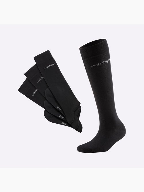 Lot de 3  - mi-chaussettes qualité coton - taille standard - witt - Kiabi