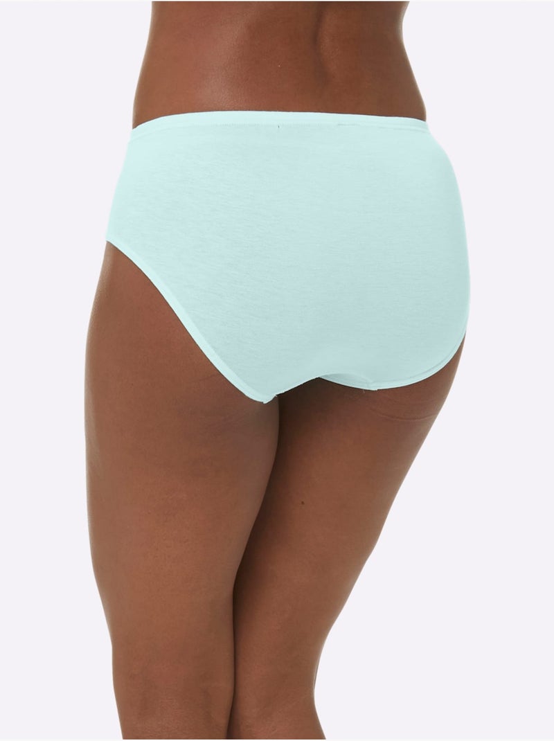 Lot de 3  - panties jersey fin - taille standard - witt Menthe - Kiabi
