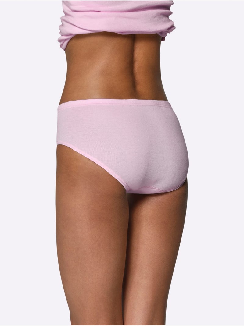 Lot de 3  - panties jersey fin - taille standard - witt Rose clair - Kiabi