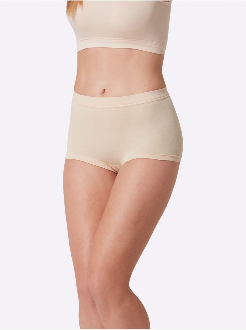 Lot de 3  - Panty Côtes Fines - Taille Standard - Witt Marron clair - Kiabi
