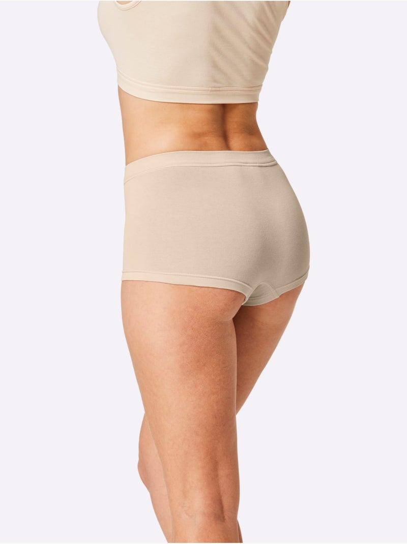 Lot de 3  - Panty Côtes Fines - Taille Standard - Witt Marron clair - Kiabi
