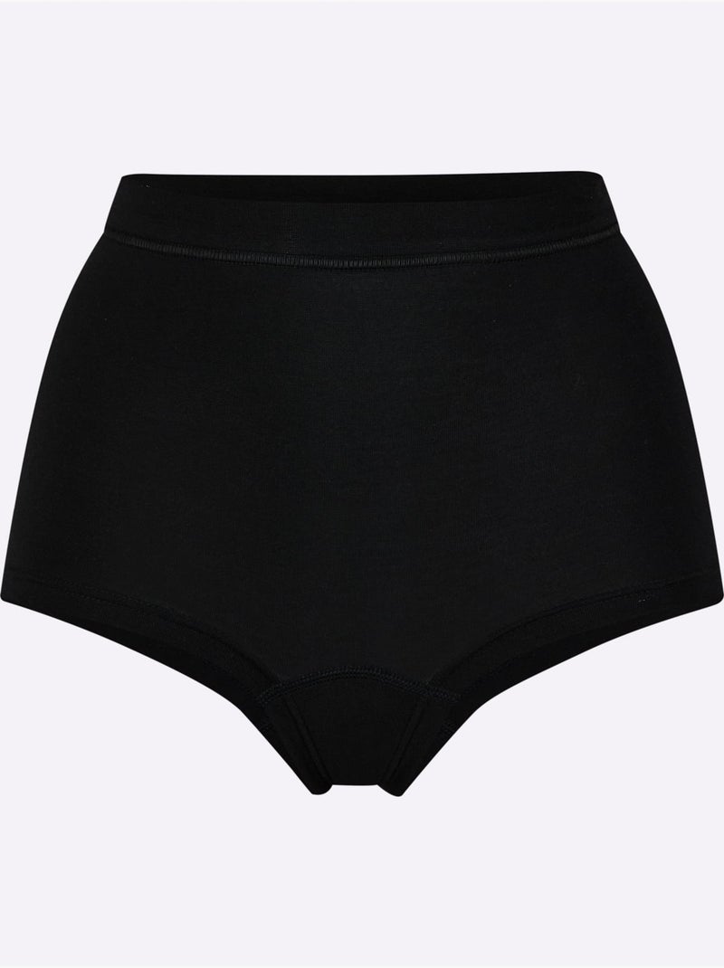 Lot de 3  - Panty Côtes Fines - Taille Standard - Witt Noir - Kiabi