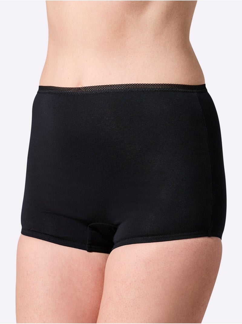 Lot de 3  - Panty Jersey Fin - Taille Standard - Witt Noir - Kiabi
