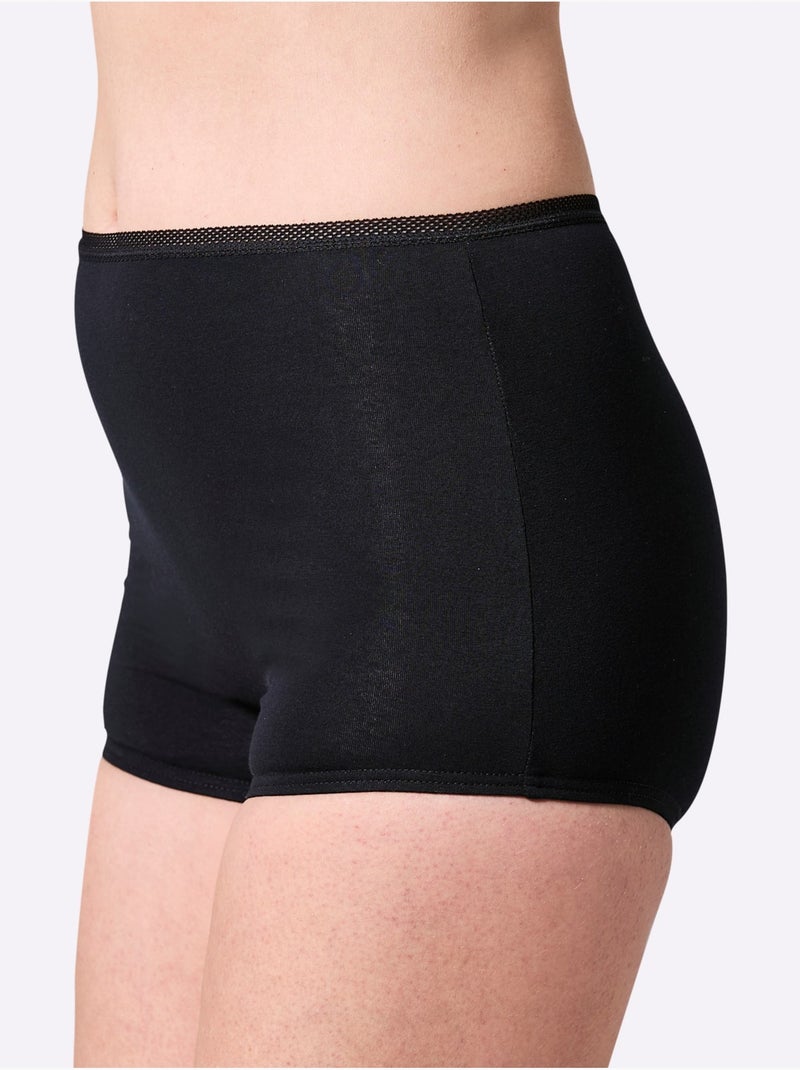 Lot de 3  - Panty Jersey Fin - Taille Standard - Witt Noir - Kiabi