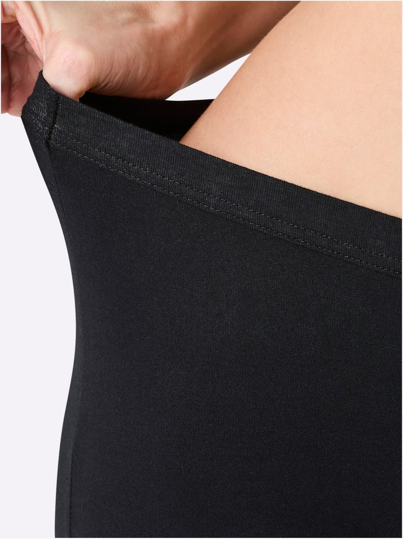 Lot de 3  - Panty Jersey Fin - Taille Standard - Witt Noir - Kiabi