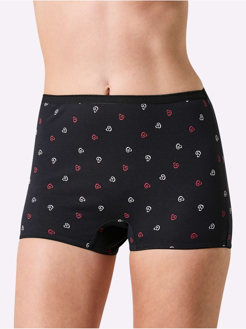 Lot de 3  - Panty Jersey Fin - Taille Standard - Witt Noir Rouge - Kiabi