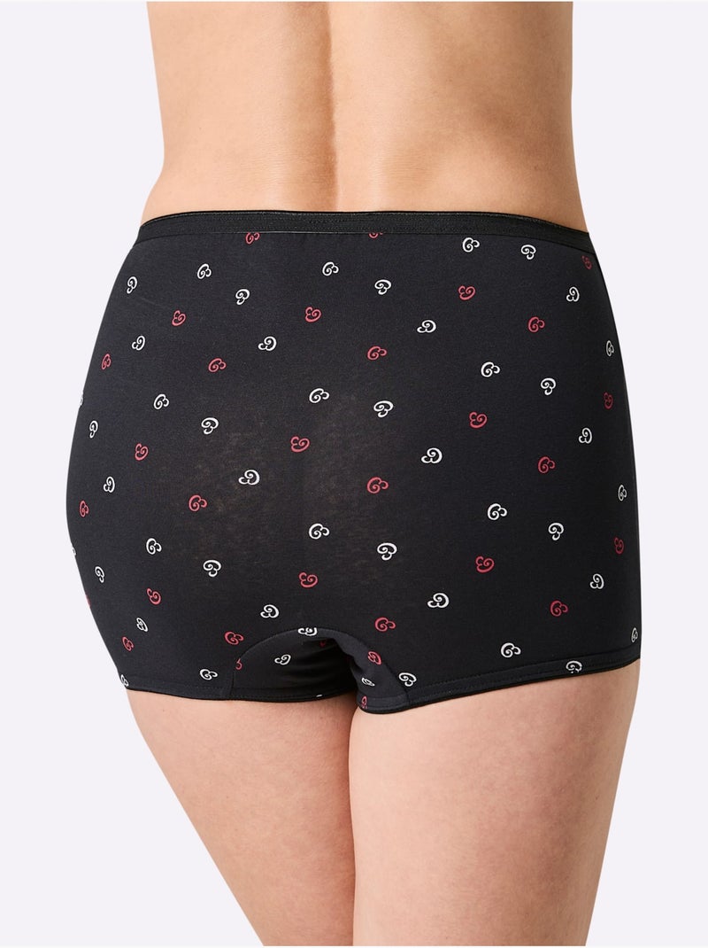 Lot de 3  - Panty Jersey Fin - Taille Standard - Witt Noir Rouge - Kiabi