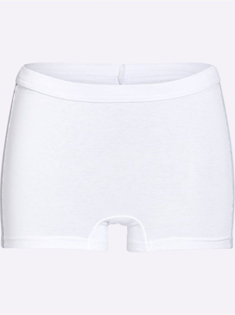 Lot de 3  - Panty Long Qualité Coton - Taille Standard - Witt Blanc - Kiabi