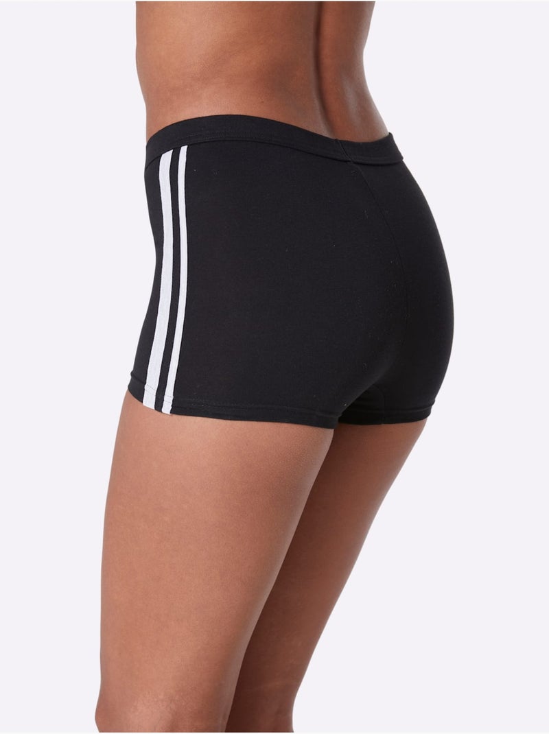Lot de 3  - Panty Long Qualité Coton - Taille Standard - Witt Noir - Kiabi