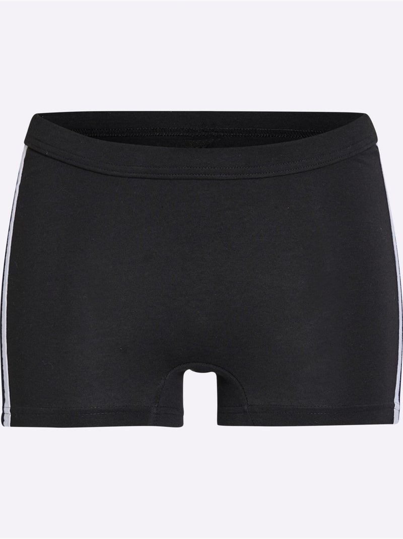 Lot de 3  - Panty Long Qualité Coton - Taille Standard - Witt Noir - Kiabi