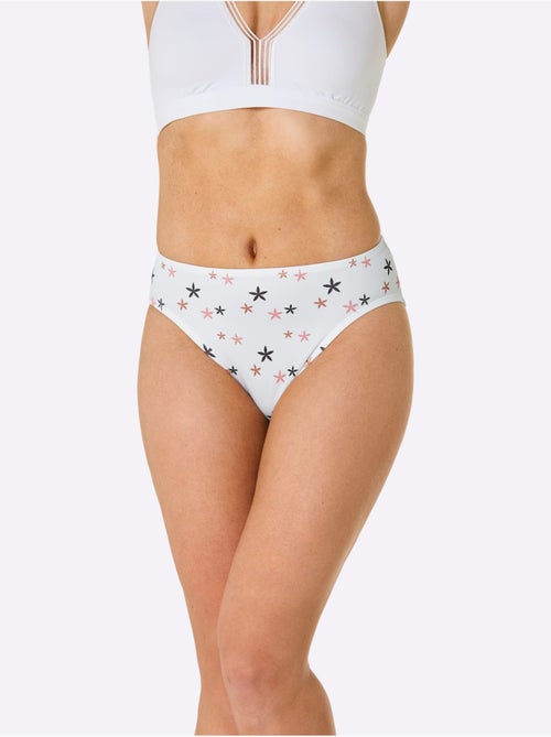 Lot de 3  - Panty Motif Imprimé - Taille Standard - Witt - Kiabi
