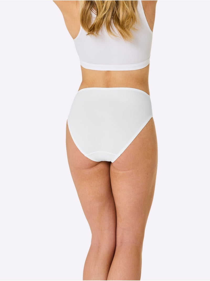 Lot de 3  - Panty Motif Imprimé - Taille Standard - Witt Blanc - Kiabi