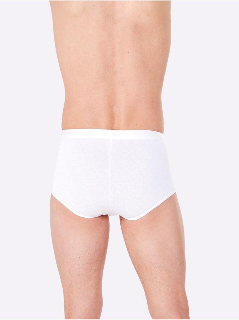 Lot de 3  - slip côtes fines - taille standard - witt Blanc - Kiabi