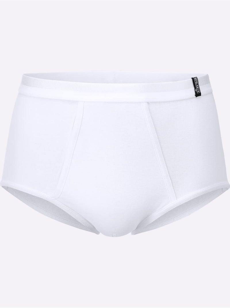 Lot de 3  - slip côtes fines - taille standard - witt Blanc - Kiabi