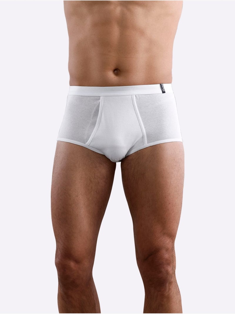Lot de 3  - slip côtes fines - taille standard - witt Blanc - Kiabi