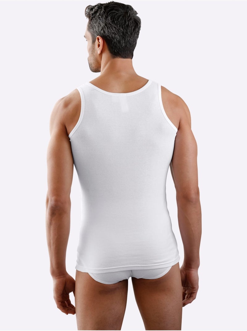 Lot de 3  - slip côtes fines - taille standard - witt Blanc - Kiabi