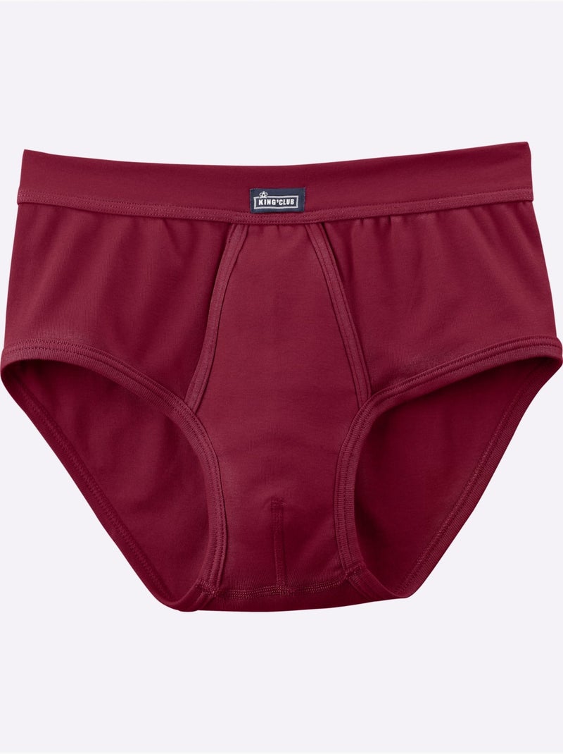 Lot de 3  - slip côtes fines - taille standard - witt Bleu Violet Bleu - Kiabi