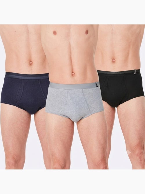 Lot de 3 - Slip Côtes Fines - Taille Standard - Witt - Kiabi Lot de 3 - Slip Côtes Fines - Taille Standard - Witt - Kiabi