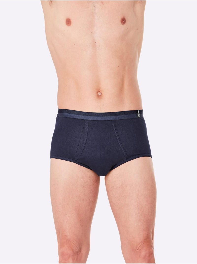 Lot de 3  - Slip Côtes Fines - Taille Standard - Witt Noir Gris - Kiabi